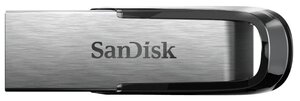 Флешка USB Sandisk Cruzer Ultra Flair 64ГБ, USB3.0, серебристый и черный [sdcz73-064g-g46]