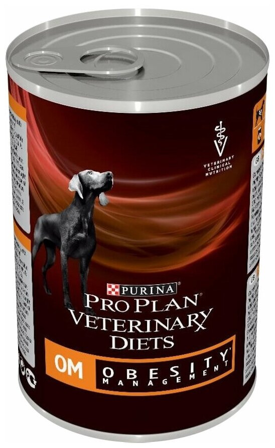 Влажный корм для собак Pro Plan Veterinary Diets Obesity Management, при ожирении 400 г