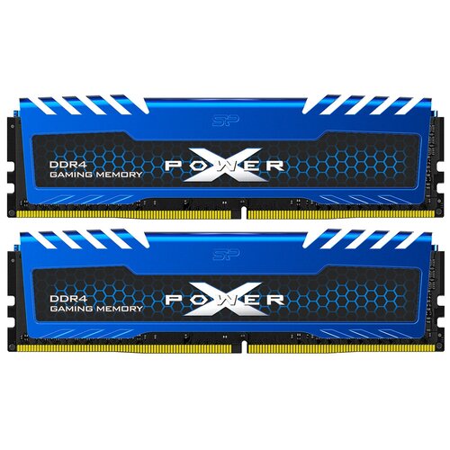 Модуль памяти Silicon Power 16GB 2666МГц XPOWER Turbine DDR4 CL16 DIMM KIT of 2 1Gx8 SR 835900₽