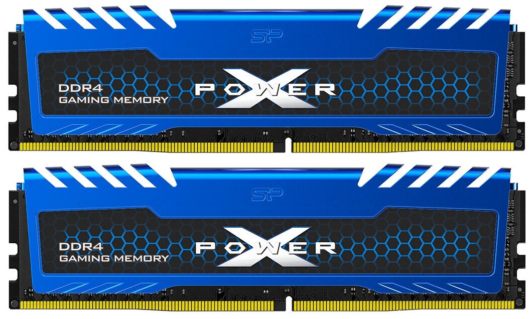 Модуль памяти Silicon Power 16GB 2666МГц XPOWER Turbine DDR4 CL16 DIMM (KIT of 2) 1Gx8 SR