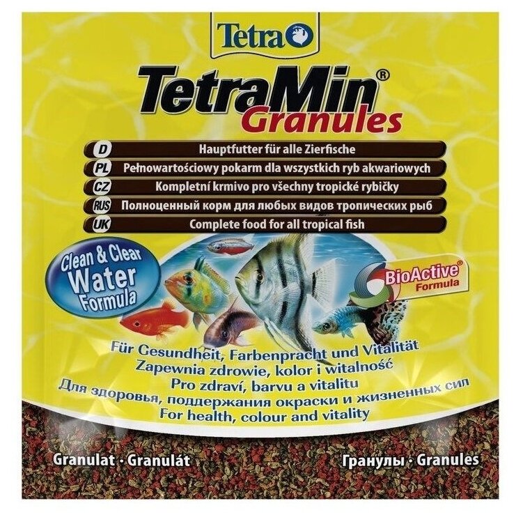 TetraMin Granules (гранулы) для всех видов декоративных рыб 15 г. - фотография № 2