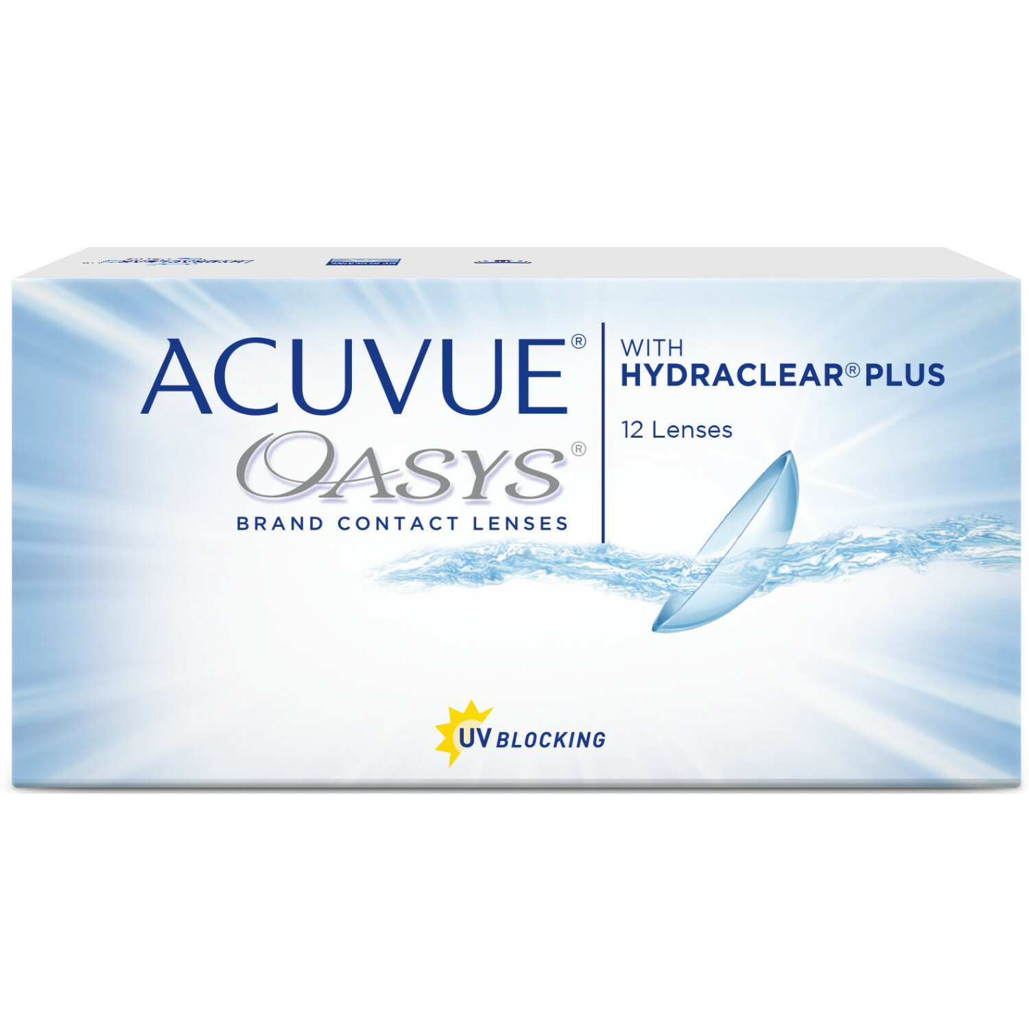 Контактные линзы ACUVUE OASYS with Hydraclear Plus (12 линз) -10.50 R 8.4, двухнедельные, прозрачные