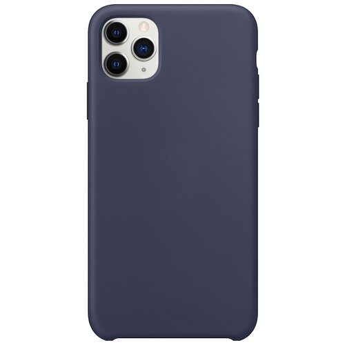 фото Силиконовый чехол silicone case для iphone 11 pro, темно синий grand price