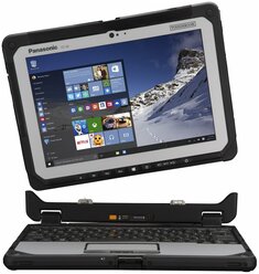 10.1" Ноутбук Panasonic TOUGHBOOK CF-20A5108T9 (1920x1080, Intel Core M5 1.1 ГГц, RAM 8 ГБ, SSD 256 ГБ, Win10 Pro), CF-20A5108T9, серебристый/черный