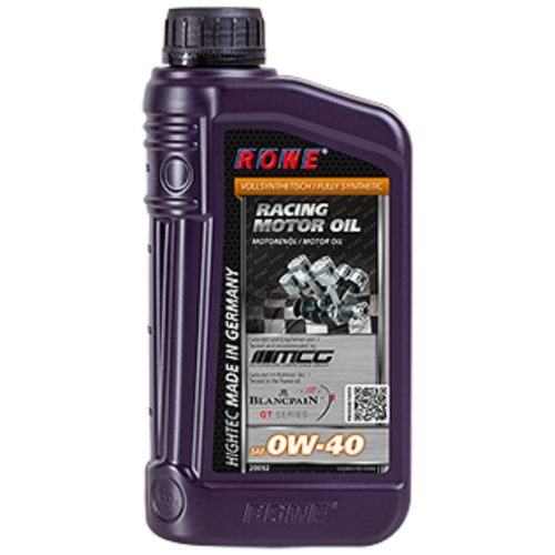 ROWE 20092-0050-99 Масло Моторное Hightec Racing Motor Oil Sae 0w-40 (5л) (10009100/051020/0099740, Герма