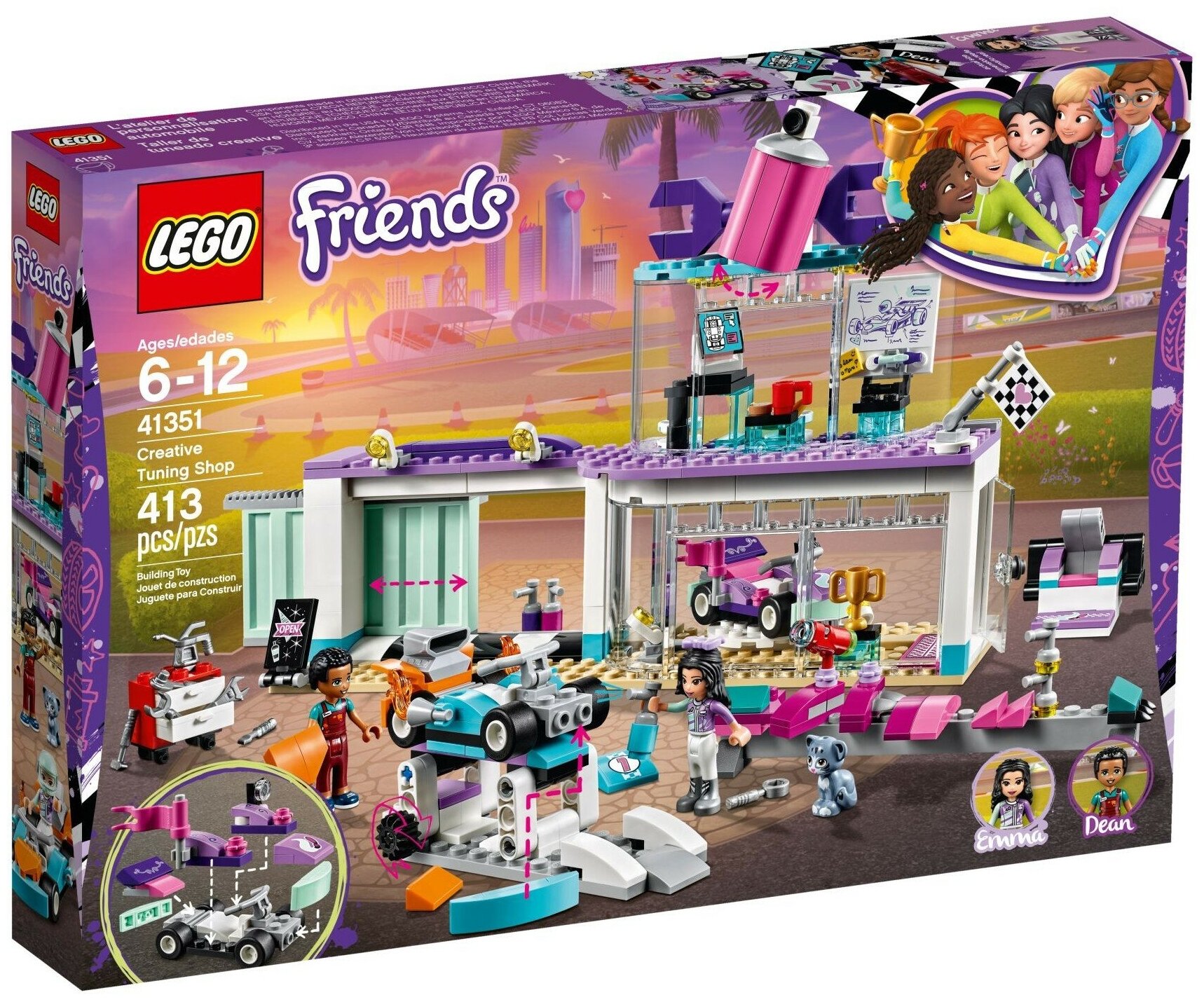 Конструктор LEGO Friends 41351 Мастерская по тюнингу автомобилей