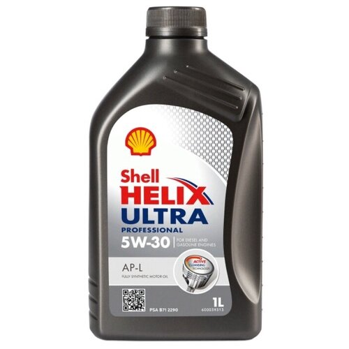 фото Синтетическое моторное масло shell helix ultra professional ap-l 5w-30, 1 л