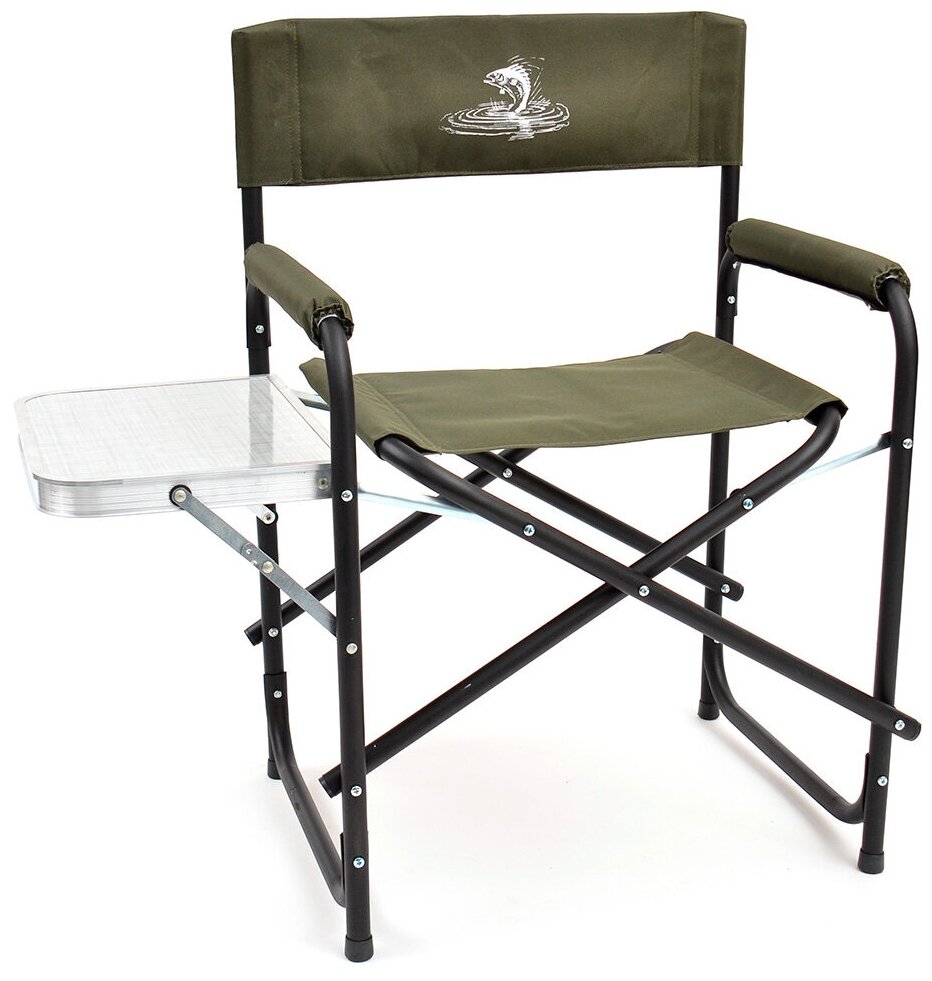 Кресло складное SBX базовый вариант со столиком стальное 56x47x83 см - SK-04 - Хаки