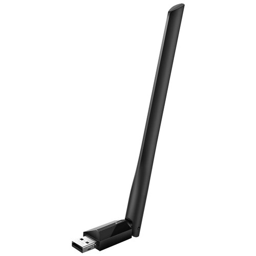 Сетевой адаптер TP-LINK Archer T2U Plus, черный адаптер tp link archer t2u plus ac600 двухдиапазонный wi fi usb адаптер высокого усиления