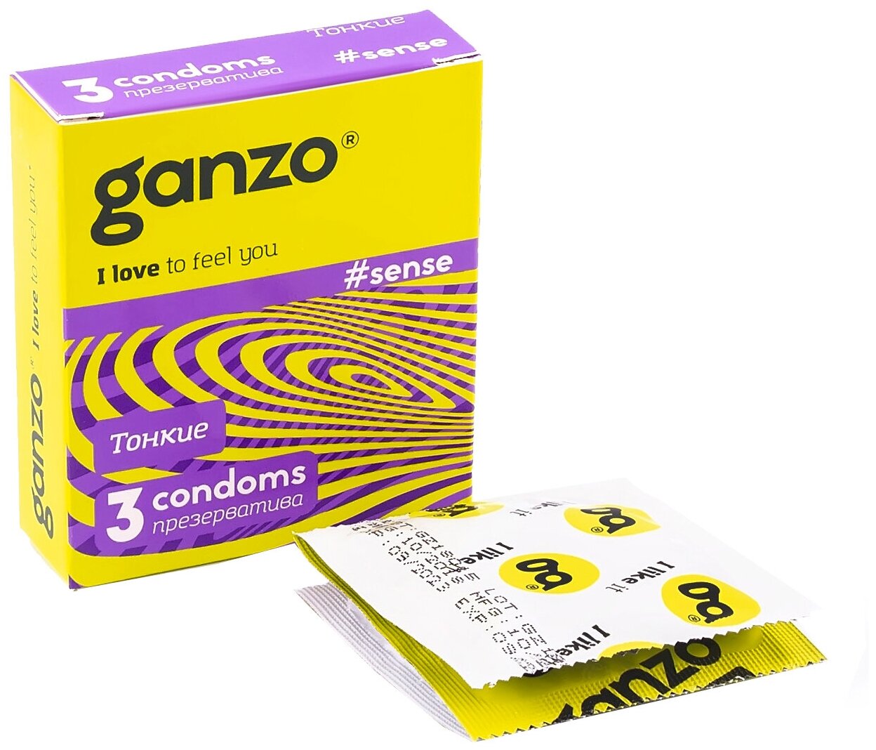 Презервативы Ganzo New Extase 3 шт Презервативы Ganzo New Extase 3 шт