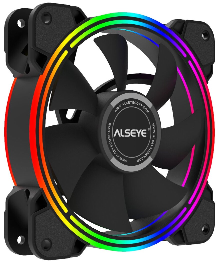 Вентилятор для корпуса Alseye Halo 4.0 12cm FAN 120mm, 8002000RPM, 18.3-45.2CFM, 13.5-35.2dB(A), RT