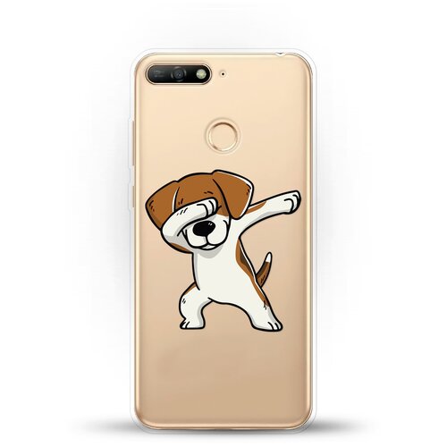 фото Силиконовый чехол swag бигль на honor 7a pro andy & paul