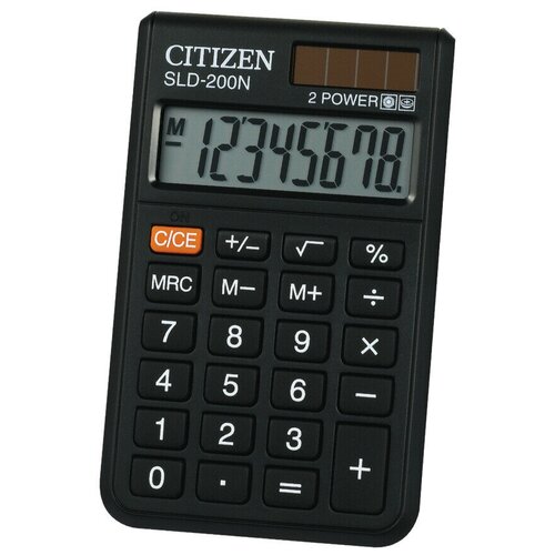 Калькулятор карманный CITIZEN SLD-200N черный