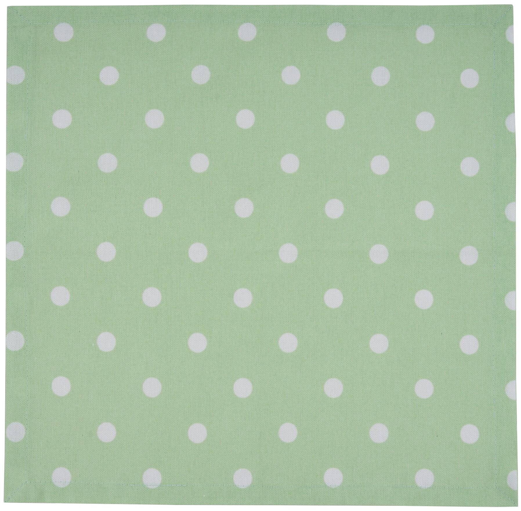 Салфетка сервировочная Green polka dot, горох, зеленый размер 40 х 40