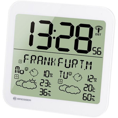 Метеостанция BRESSER MyTime Meteotime LCD, белый метеостанция bresser mytime travel alarm clock