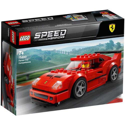 конструктор lego speed champions 75889 гараж ferrari 841 дет Конструктор LEGO Speed Champions 75890 Ferrari F40 Competizione, 198 дет.
