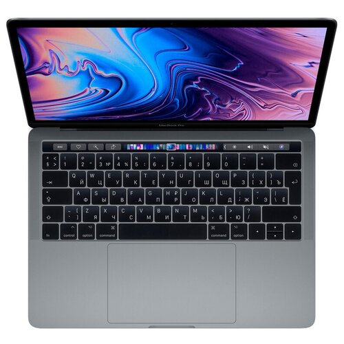 фото Ноутбук apple macbook pro 13 mid 2019 (intel core i5 2400mhz/13.3"/2560x1600/8gb/256gb ssd/intel iris plus graphics 655/macos) mv962ru/a, серый космос