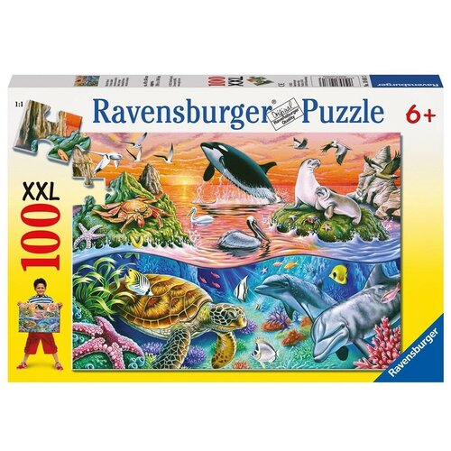 Пазл Ravensburger XXL Морской мир (10681), 100 дет. пазлы ravensburger пазл встреча животных 100 элементов