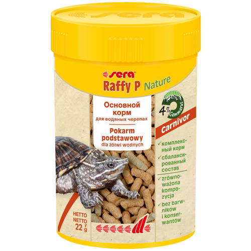 Сухой корм для рептилий Sera Raffy P Nature, 10 л, 2.35 кг