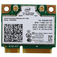 Bluetooth+Wi-Fi адаптер Intel 7260HMW. AC, зеленый