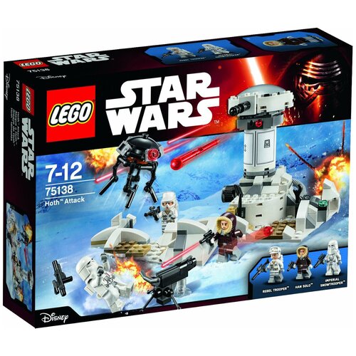 LEGO Star Wars 75138 Нападение на Хот, 233 дет. конструктор lego star wars 75138 нападение на хот 233 дет