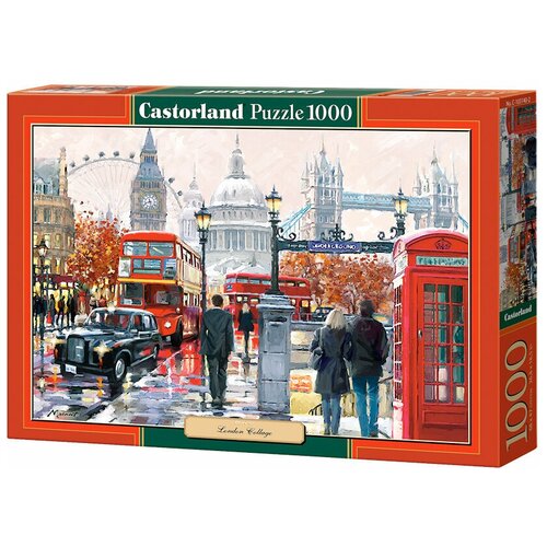 Пазл Castorland London Collage (C-103140), 1000 дет. брелок london биг бен флаг и тауэрский мост металл 12 07370 8978