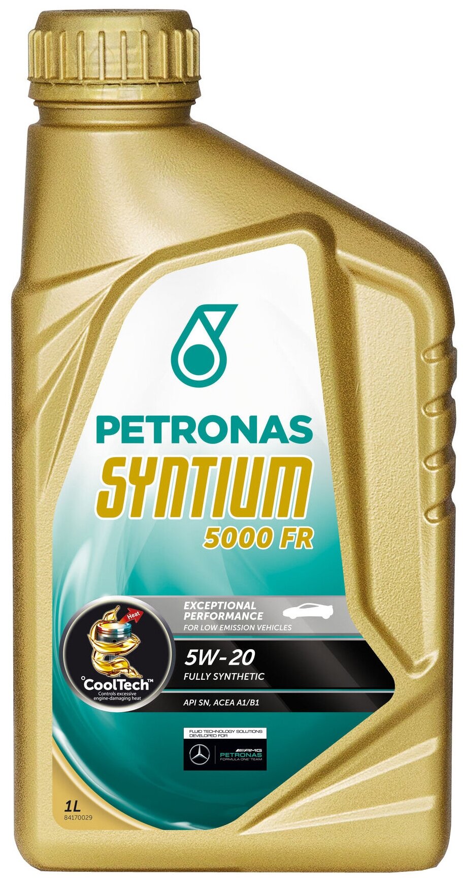 Моторное масло PETRONAS SYNTIUM 5000 FR 5W20 1 литр 70265E18EU Синтетическое