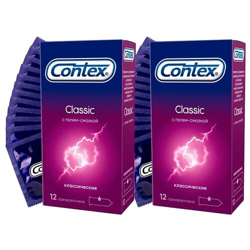 Презервативы Contex Classic, 2 уп. по 12 шт. vizit classic презервативы классические 12 шт