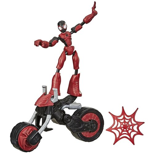 фото Игровой набор hasbro f0236 spider-man бенди человек-паук на мотоцикле