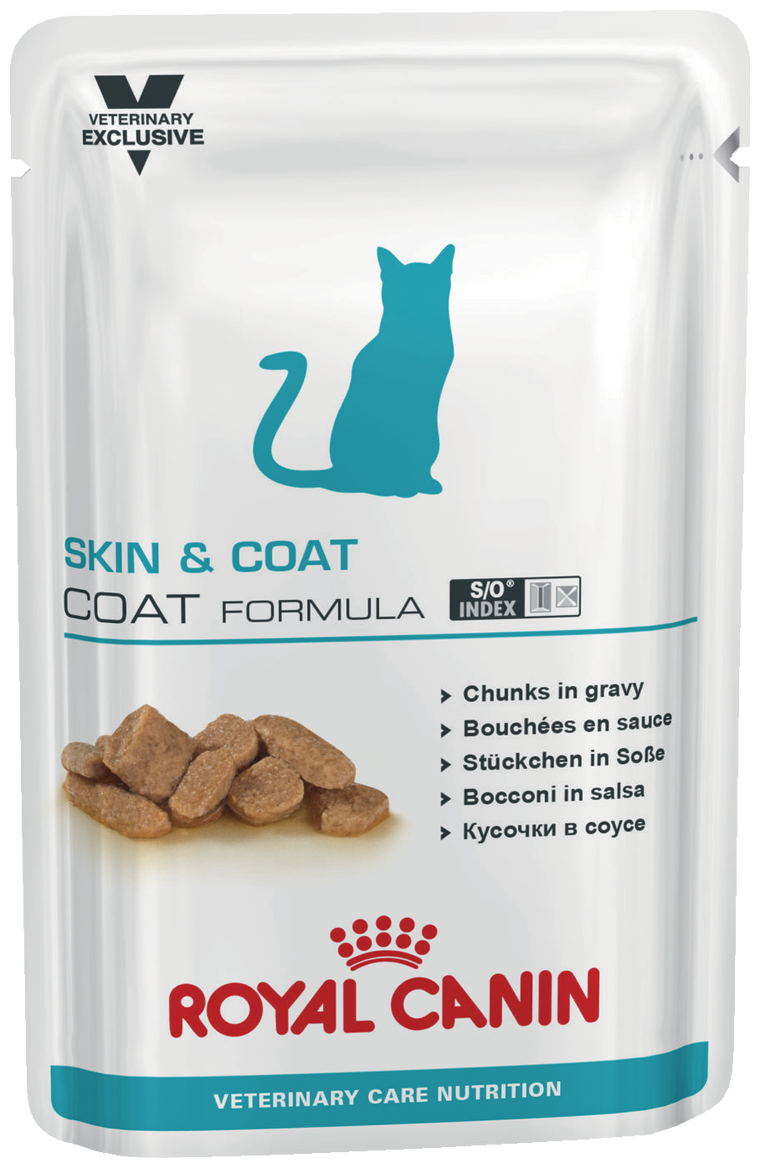 Корм Royal Canin Skin & Coat (в соусе) для кошек с чувствительной кожей, 85 г x 12 шт - фотография № 2