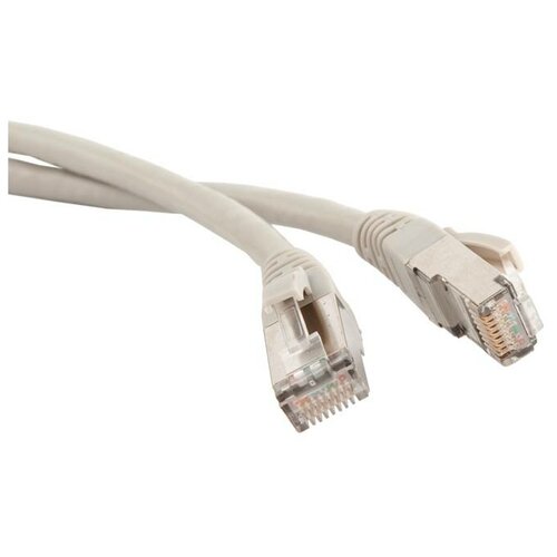 Патч-корд LANMASTER RJ45-RJ45, 4 пары, FTP, категория 6, 1 м, серый, LSZH, LAN-PC45/S6-1.0-GY 16102136