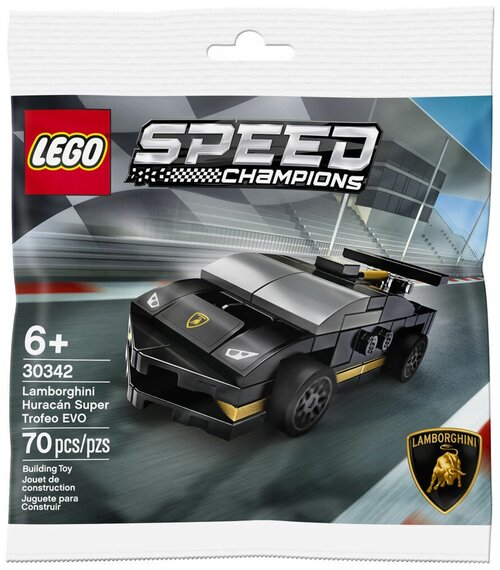 Конструктор LEGO Speed Champions 30342 Lamborghini Huracán Super Trofeo EVO, 70 дет.