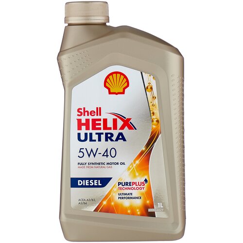 фото Синтетическое моторное масло shell helix ultra diesel 5w-40 1 л