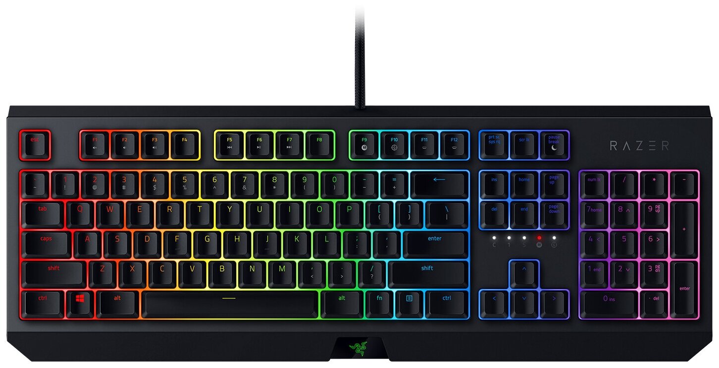 Игровая клавиатура Razer BlackWidow (2019) Black USB Razer Green / Clicky, черный