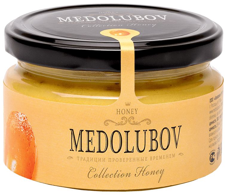 Мёд-суфле Медолюбов с облепихой 250мл - фотография № 1