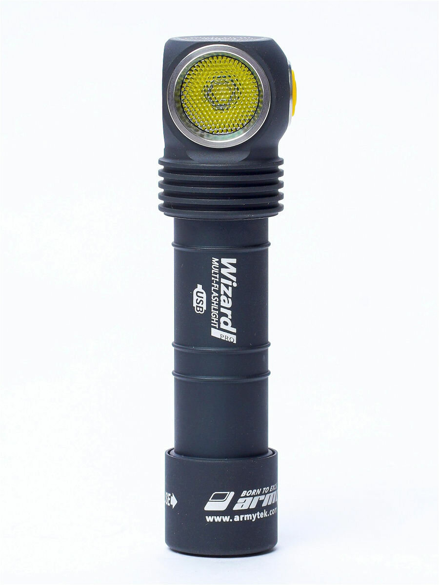 Фонарь Armytek Wizard С2 Magnet USB XP-L Теплый свет + 18650 Li-Ion (3200mAh)