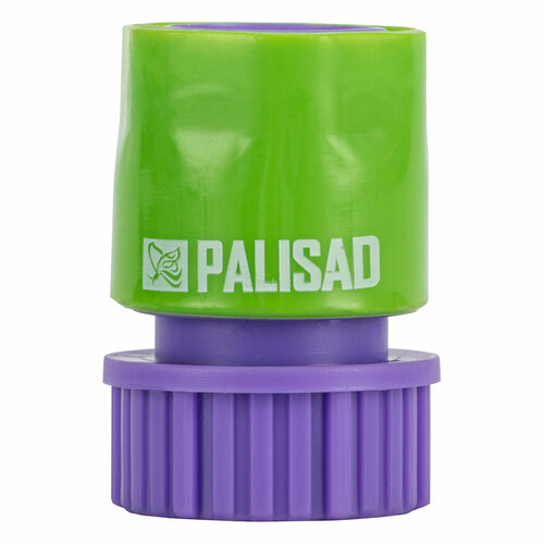 Соединитель пластмассовый, быстросъемный, внутренняя резьба 3/4, аквастоп Palisad соединитель для шлангов palisad 1 2 с внешней резьбой 3 4