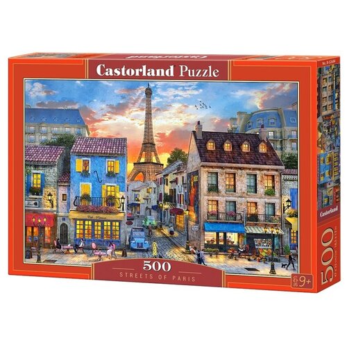 castor land пазл морская битва 500 элементов Пазл Castorland Streets of Paris (B-52684), 500 дет., 32х47х5 см, разноцветный