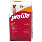 Корм для кошек Prolife (0.4 кг) Adult с говядиной и рисом - изображение