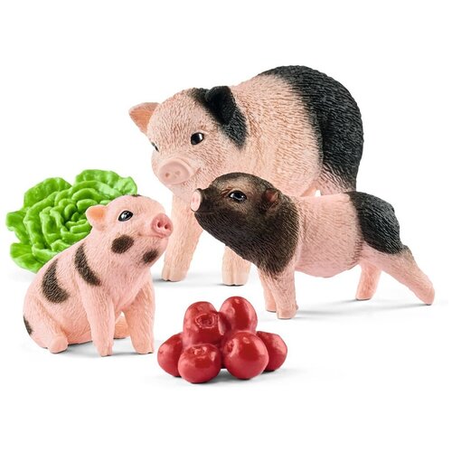 фото Игровой набор schleich на ферме - мама свинья с поросятами 42422
