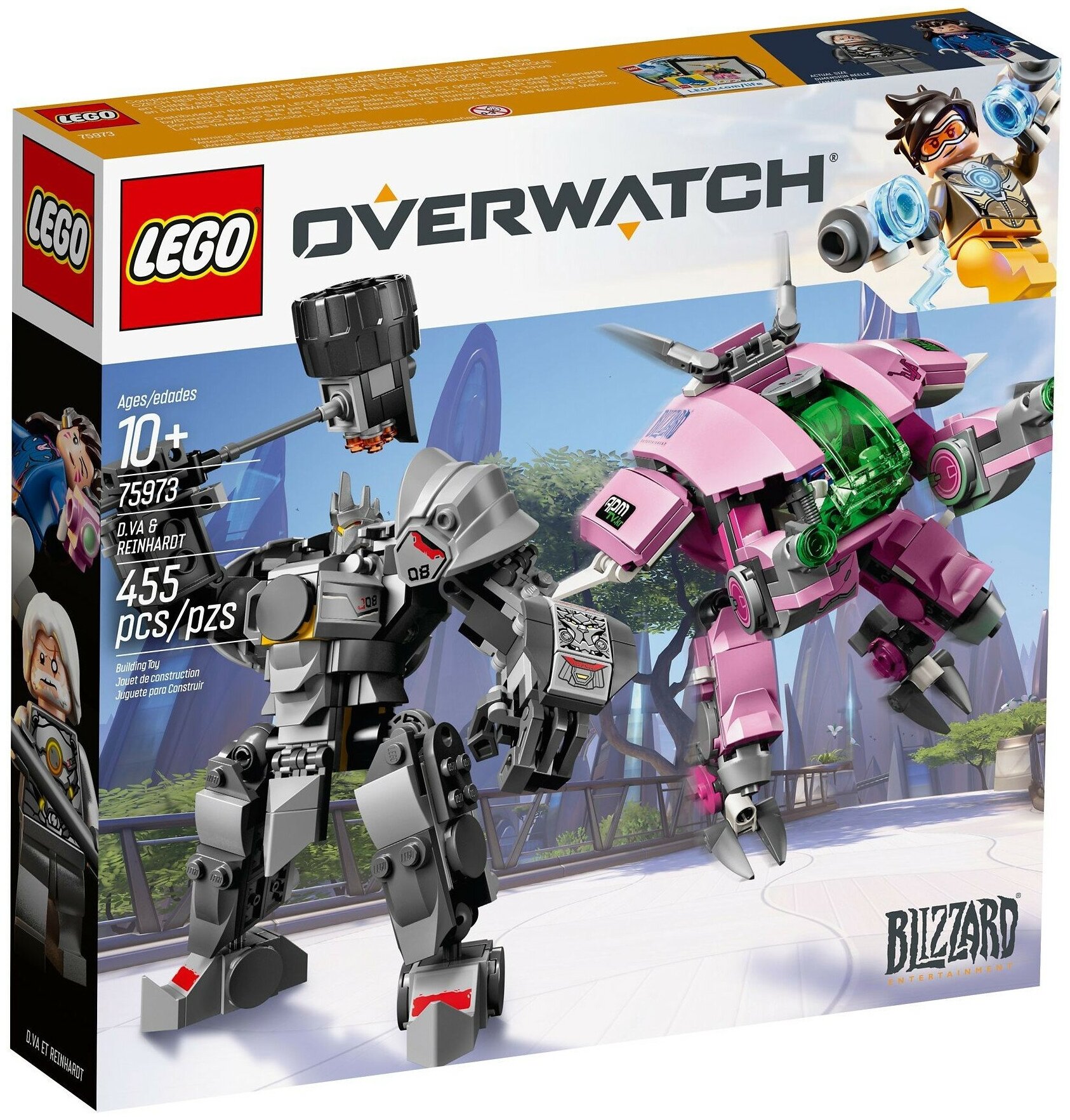 Конструктор LEGO Overwatch D.Va и Рейнгардт, 455 деталей (75973) - фото №1