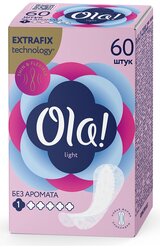 Ola! прокладки ежедневные Light Без аромата, 1 капля, 60 шт.