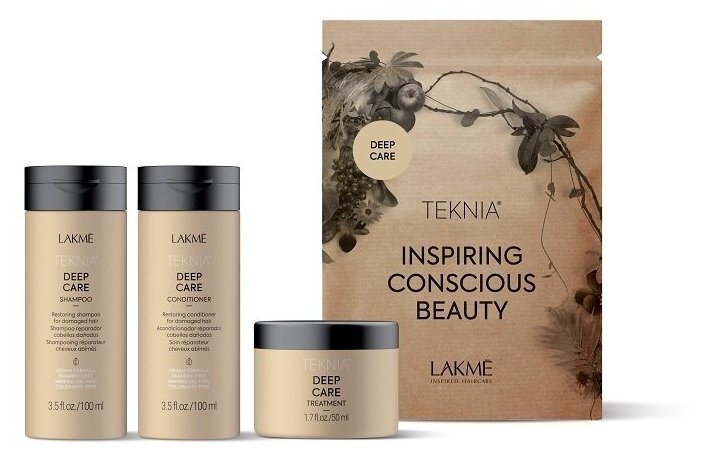 Lakme Дорожный набор восстанавливающий (шампунь 100 мл, кондиционер 100 мл, маска 50 мл) (Lakme, ) - фото №1