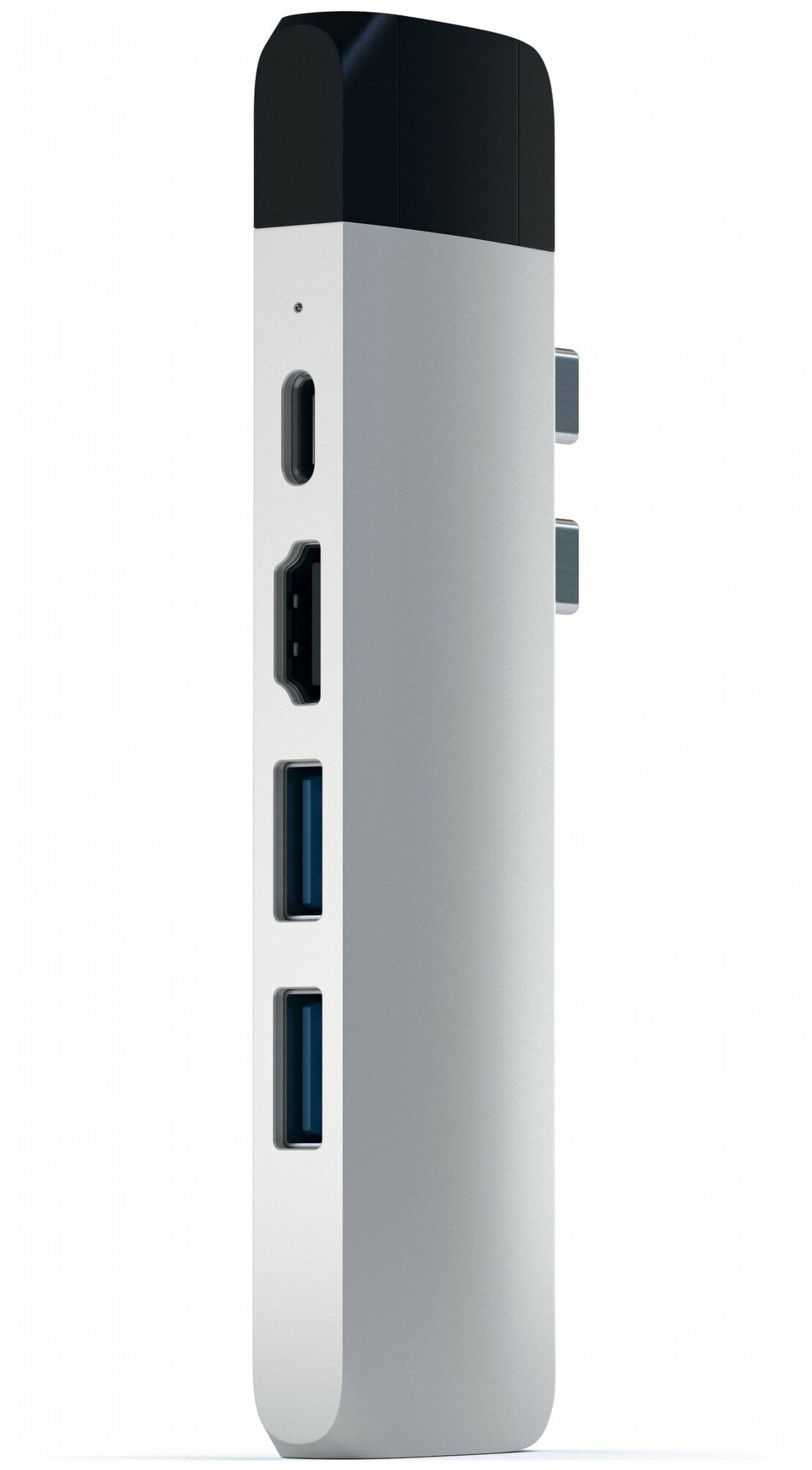 Концентратор USB Type-C Satechi ST-TCPHES 2 х USB 3.0 RJ-45 HDMI USB Type-C microSD серебристый