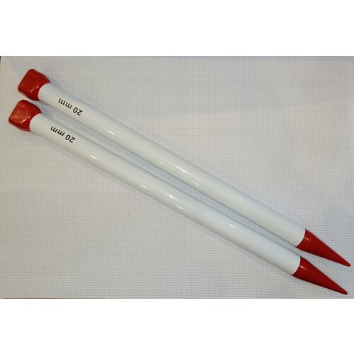 Спицы пластиковые для вязания 20 мм