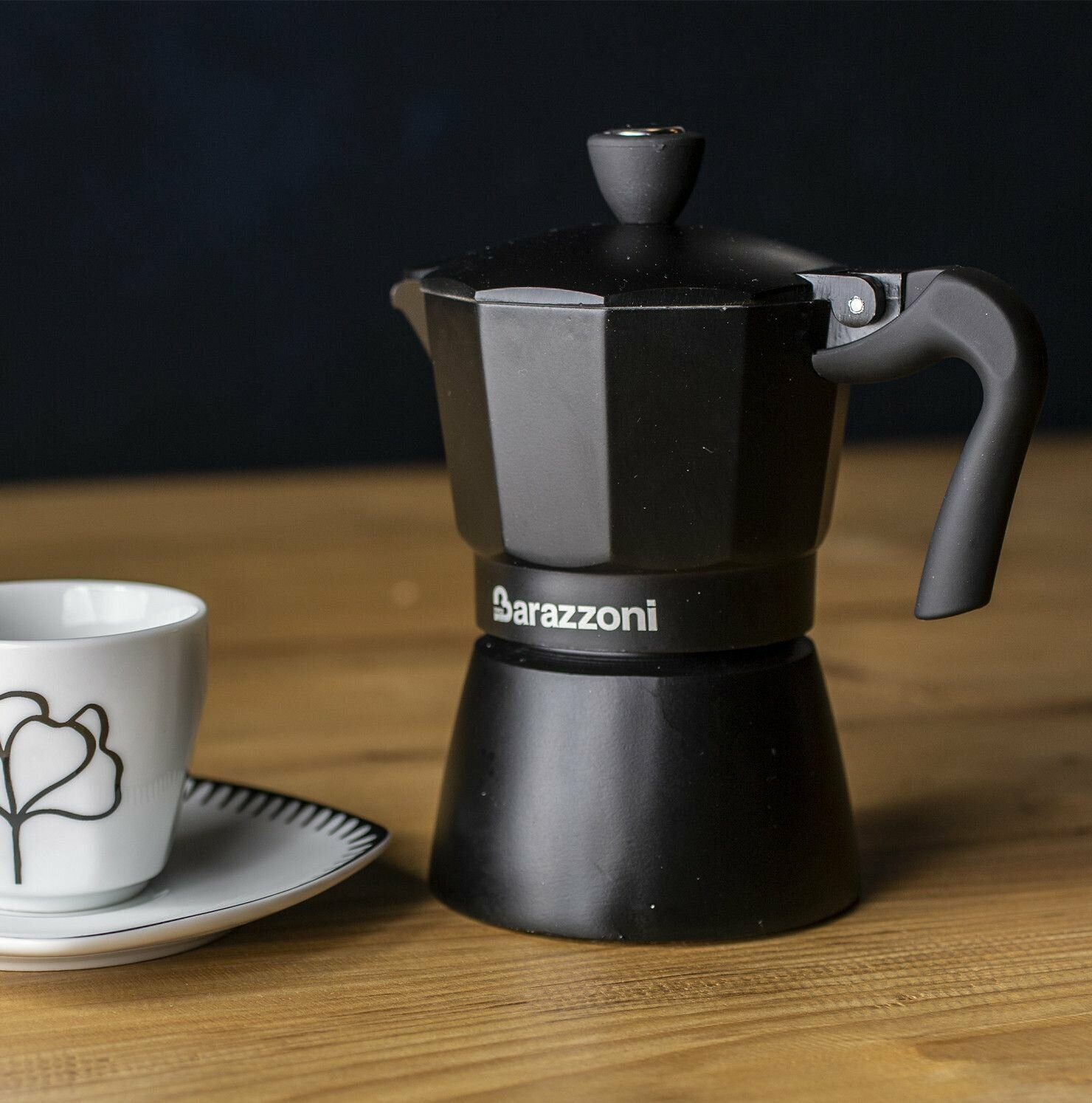 Кофеварка на 3 чашки Barazzoni Deluxe, цвет черный - фото №4
