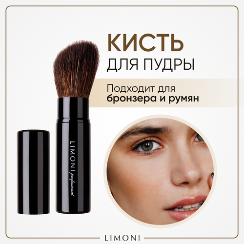 Limoni Кисть Professional №30 черный/коричневый №30 кисть для макияжа выдвижная кабуки пудры