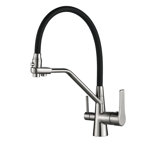 Смеситель для кухни G-1904 Satin с возможностью подключения фильтра