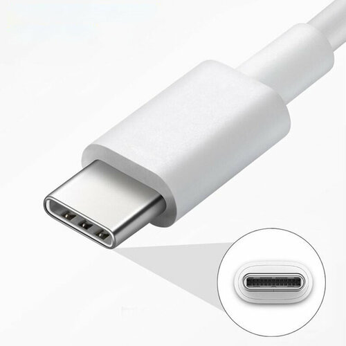 Кабель usb type c / Быстрая зарядка для телефона type c провод шнур / белый / 1 метр