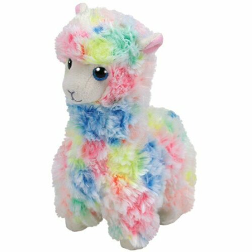 Мягкая игрушка TY Лола, лама, разноцветная, 15 см 41217